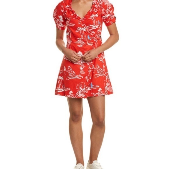 Tanya Taylor Dresses & Skirts - NWT TANYA TAYLOR ALDA LINEN-BLEND WRAP DRESS size 2